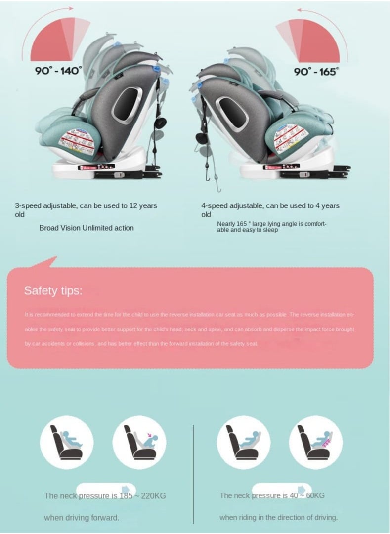 Kidilo - Carseat kidilo isofix stage 1-2-3 360 degree - Image 1