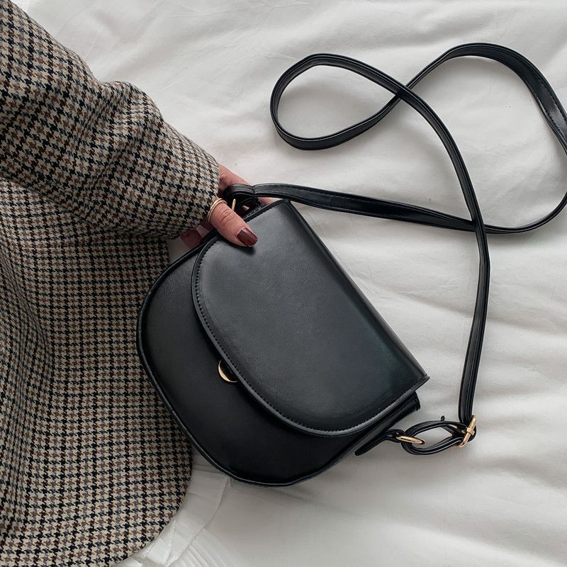 Fashionable Small Saddle Crossbody Bag for Women - Image 2