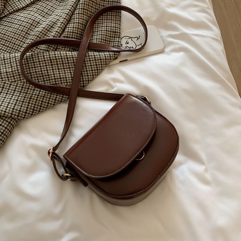 Fashionable Small Saddle Crossbody Bag for Women - Image 1