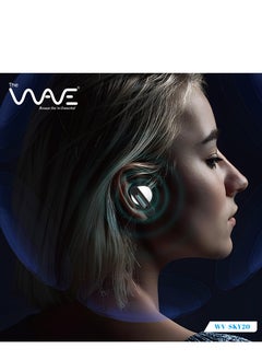 Wave ENC Wireless Earphones with RGB Lights – 6 Hours Music Time, 5 Hours Talk Time, Noise Reduction Mic - Black  - Image 2