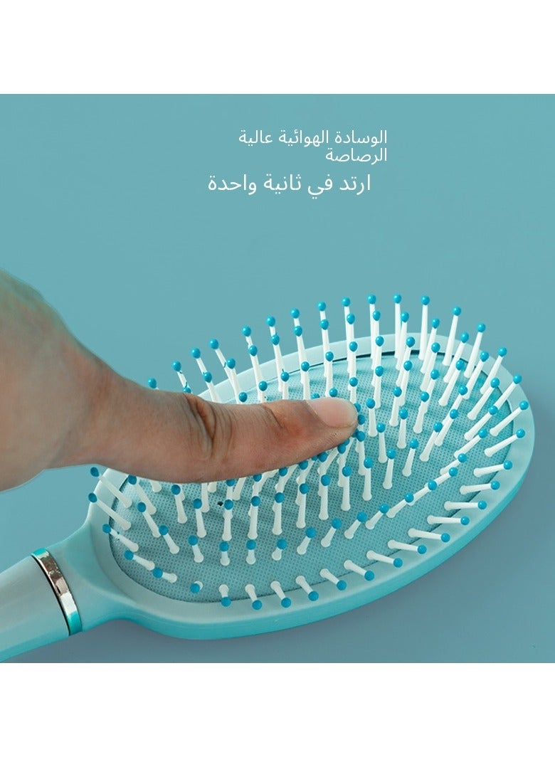 آنسيلف مجموعة فرشاة الشعر، أمشاط فرشاة مكونة من 4 قطع مع دبابيس نايلون لفك التشابك، أمشاط مبطنة للنساء والرجال والأطفال - Image 5