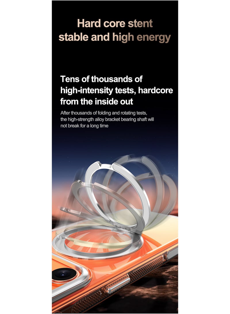 Rock Pow Case for iPhone 17 PRO MAX [360° Ring Stand] [Compatible with Magsafe] Shock Proof Drop Protection Slim Magnetic iPhone 17 PRO MAX Phone Case for Men Women- Easy-Relax Series - Image 2