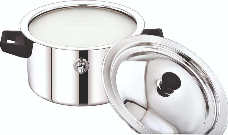 Coconut Coconut Ezy Stainless Steel Milk Boiler Induction Compatible with Whistle Indication Milk Boiler with Induction Base Double Wall Steel and Bakelite Handles Capacity 15 Litre  - Image 2