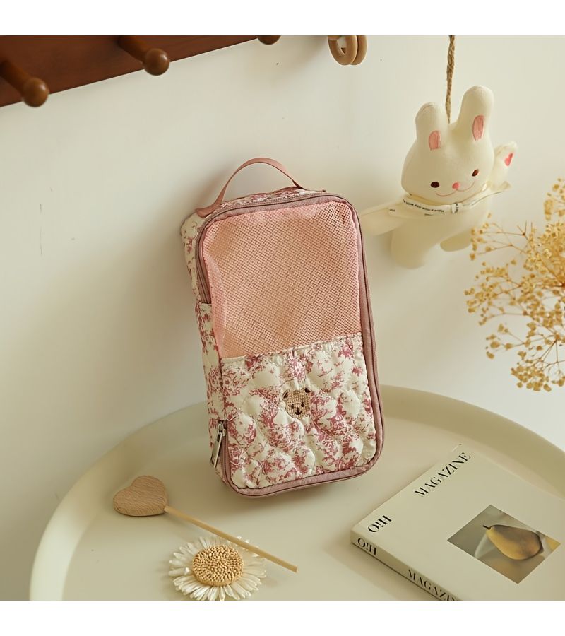 Storage Bag For Diapers Clothes Organizing Off White For Travel Outdoor Baby Changing Bag - Image 4