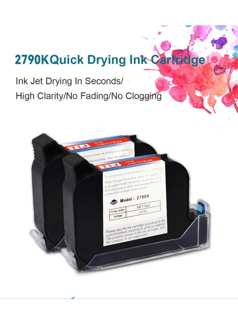 Demin 2790K Original Solvent Quick Dry Ink Cartridge Original Aqueous Water Soluble Ink Cartridge Replacement Handheld Inkjet Printer MX3S/D10 (Green)  - Image 2