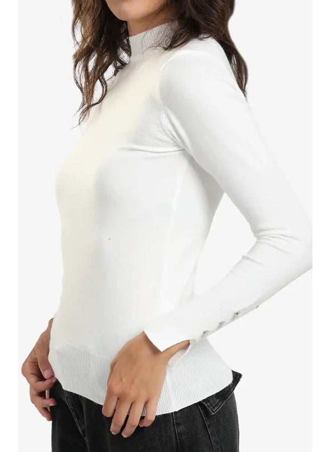 Carina Basic Mock Neck Pullover - Image 2