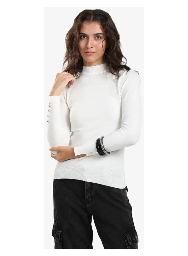 Carina Basic Mock Neck Pullover - Image 1