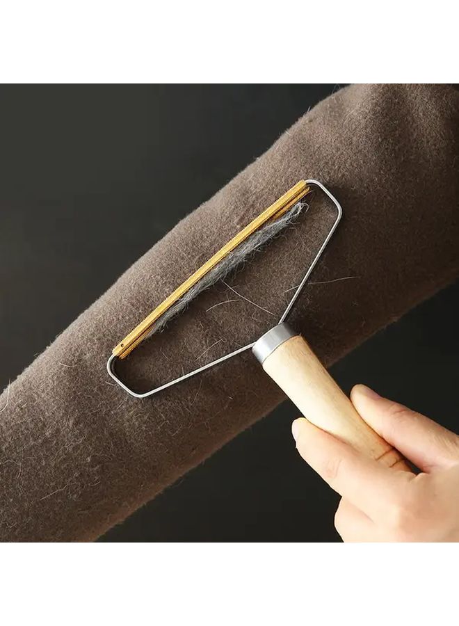 أداة كشط يدوية ذات وجهين لإزالة الشعر مزيل الوبر المعدني للملابس والأثاث - Image 1