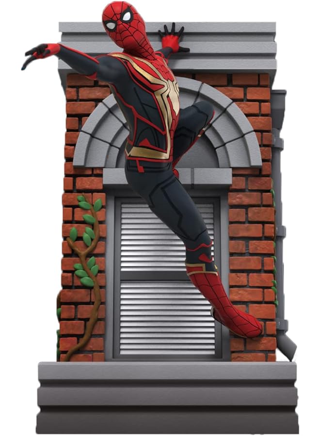 BEAST KINGDOM Kingdom Spider-Man: No Way Home: Integrated Suit Ds-101 D-Stage Diorama Statue,Multicolor - Image 1