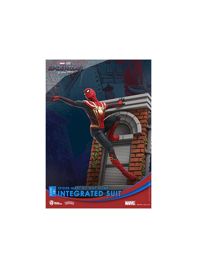 BEAST KINGDOM Kingdom Spider-Man: No Way Home: Integrated Suit Ds-101 D-Stage Diorama Statue,Multicolor - Image 2