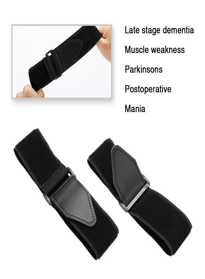 CHYDST Wheelchair Foot Straps, Wheelchair Restraint Strap for Elderly, Wheelchair Leg Straps, Wheelchair Foot Rest Straps, Wheelchair Restraint Footrest for Elderly Dementia Paralysis Parkinson's Legs Spasm - Image 2