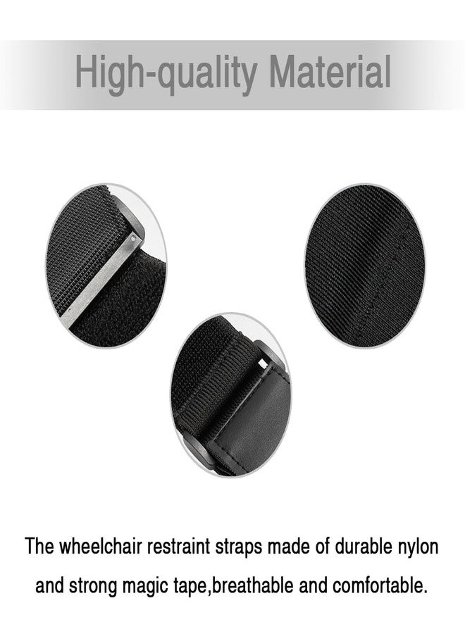 CHYDST Wheelchair Foot Straps, Wheelchair Restraint Strap for Elderly, Wheelchair Leg Straps, Wheelchair Foot Rest Straps, Wheelchair Restraint Footrest for Elderly Dementia Paralysis Parkinson's Legs Spasm - Image 3