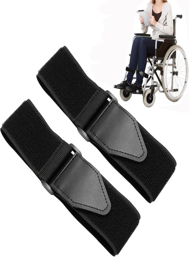CHYDST Wheelchair Foot Straps, Wheelchair Restraint Strap for Elderly, Wheelchair Leg Straps, Wheelchair Foot Rest Straps, Wheelchair Restraint Footrest for Elderly Dementia Paralysis Parkinson's Legs Spasm - Image 1
