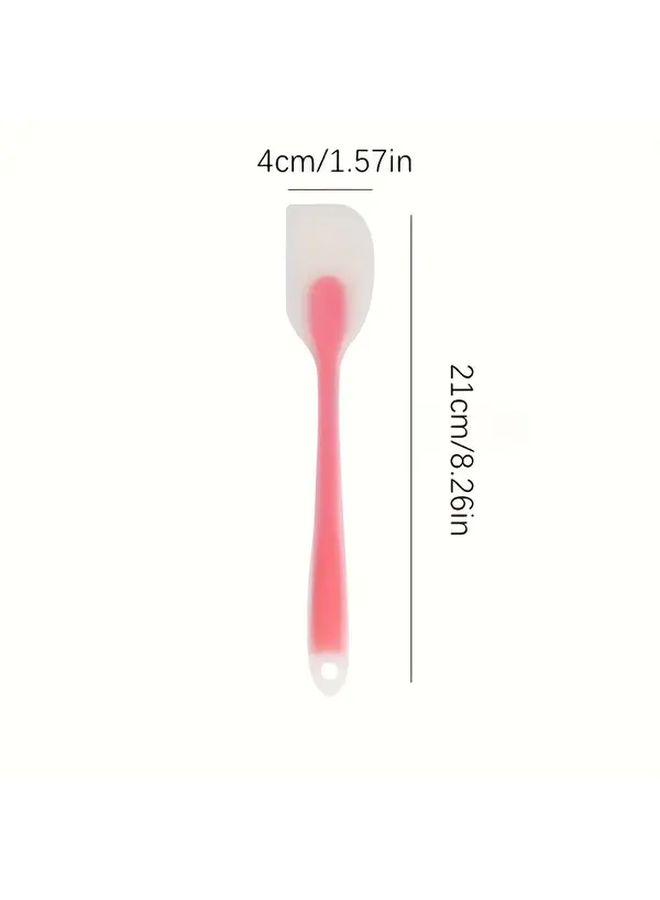 Green Pastel Mini Rubber Spatula Heat Resistant Non Stick Flexible Baking And Spreading Tool For Jam Cream Cheese Mixing Compact Kitchen Utensil For Small Kitchens Dorms - Image 3