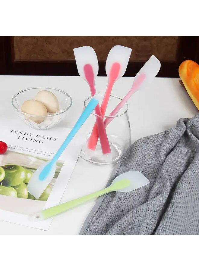 Green Pastel Mini Rubber Spatula Heat Resistant Non Stick Flexible Baking And Spreading Tool For Jam Cream Cheese Mixing Compact Kitchen Utensil For Small Kitchens Dorms - Image 4