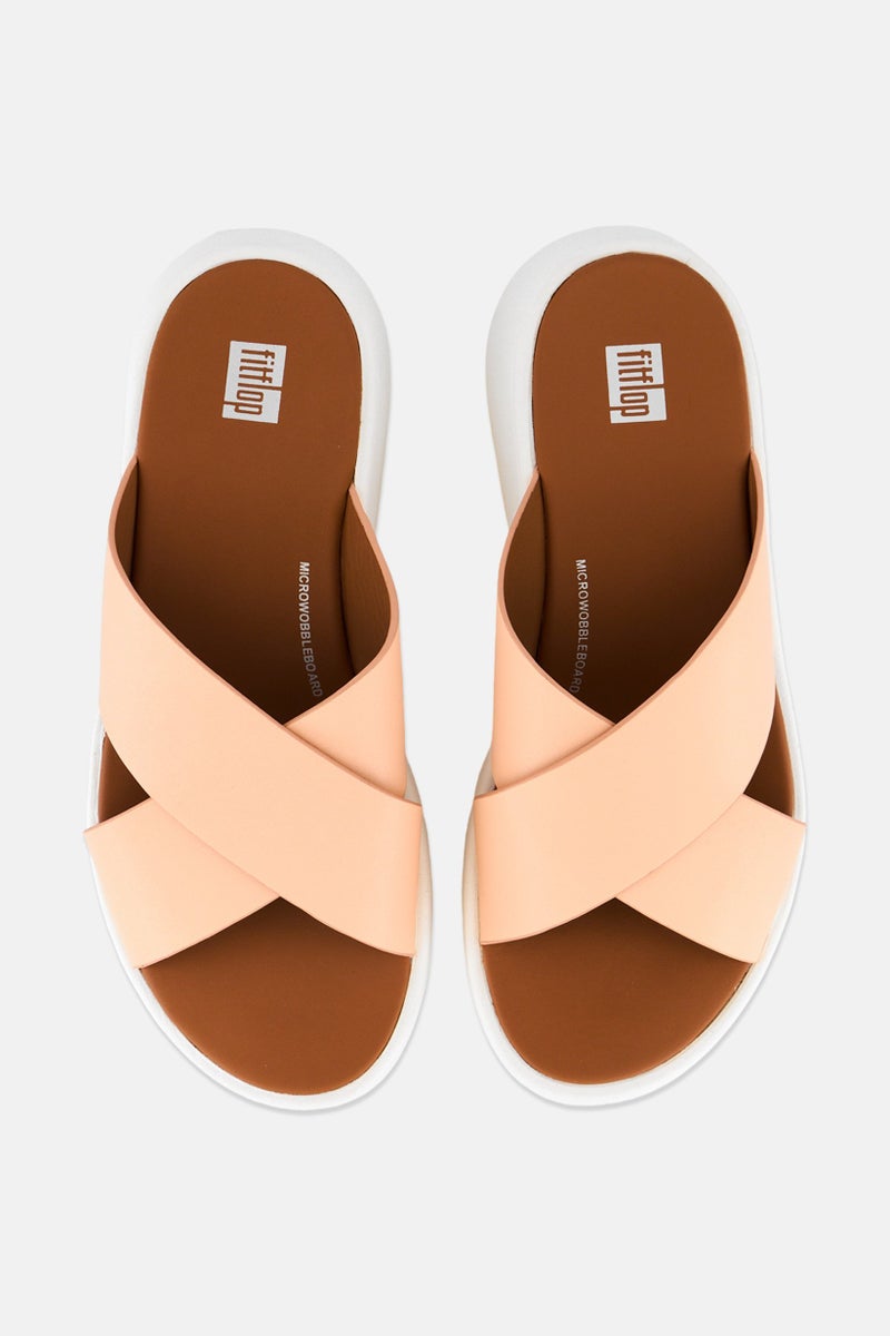 FitFlop Women F-Mode Flatform Slip On Cross Sandals, Blush Pink - Image 2