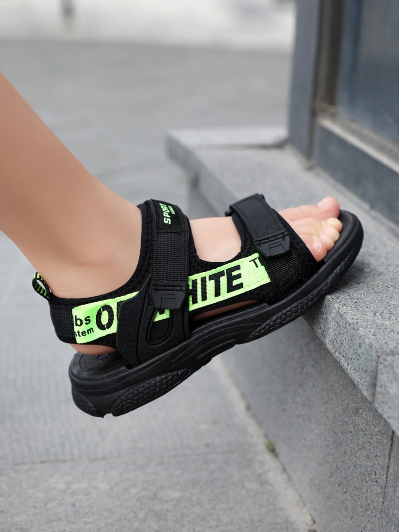 Boys Sandals Medium And Large Children Korean Style Summer Baby Children Soft Sole Shoes Student Beach Shoes - Image 1