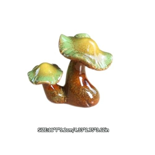 AKV Mushroom Toilet Bolt Caps Porcelain Toilet Bolt Covers Decorative,Fun Toilet Screw Cover Caps,2Pcs Ceramic Mushroom Toilet Screw Caps,Toilet Bowl Bolt Covers for Bathroom Decor,Easy to install (A) - Image 4