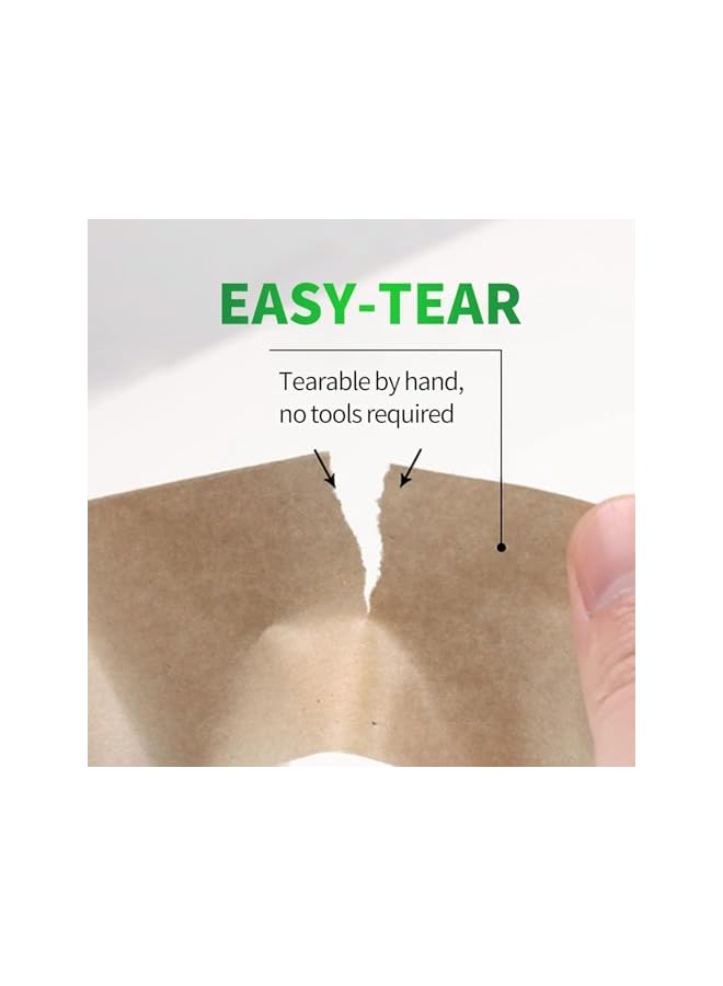 PROMASS promass Packing Tape, 6 Pcs 5cmx50m Brown Kraft Paper Shipping Tape, Box Tape, Shipping Tape, Heavy Duty Packing Tape for Moving Boxes, Shipping Cardboard, Packing Boxes and Carton Seal  - Image 4