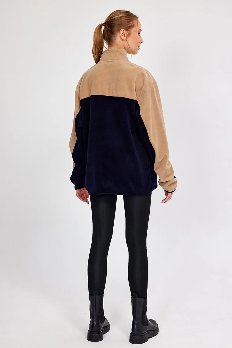 الكسندر جاردي Alexandergardı Half Zipper Oversize Fleece (E21-81100)