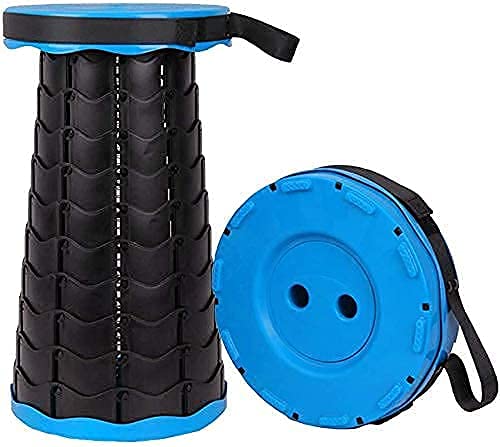Ansawi Folding Stool Lightweight Yet More Sturdy with Load Capacity 330 lbs Portable Collapsible Stool Retractable Stool for Camping Fishing Hiking BBQ