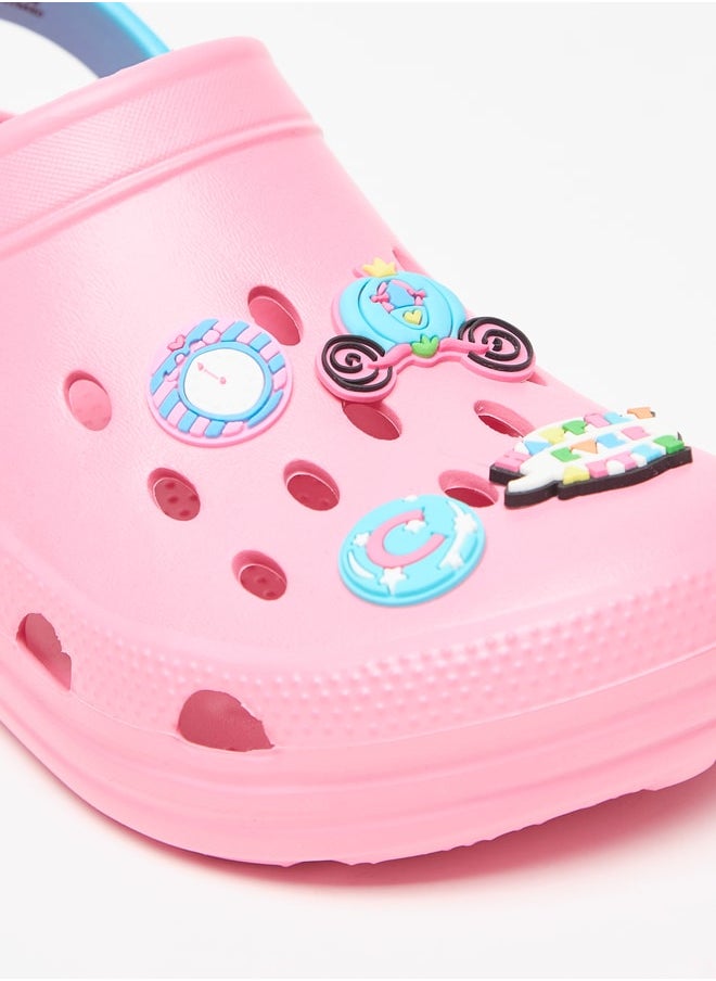 Disney Girls Cinderella Accent Slip-On Clogs  - Image 5
