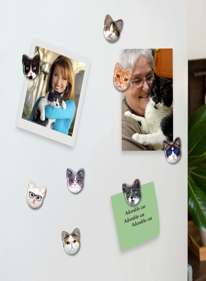 MORCART Cat Magnets for Fridge, Cute Magnets for Refrigerator Locker Whiteboard Decorative Magnetic Board Cabinets Classroom Office Cubicle School Gift for Adult 30PCS - Image 3