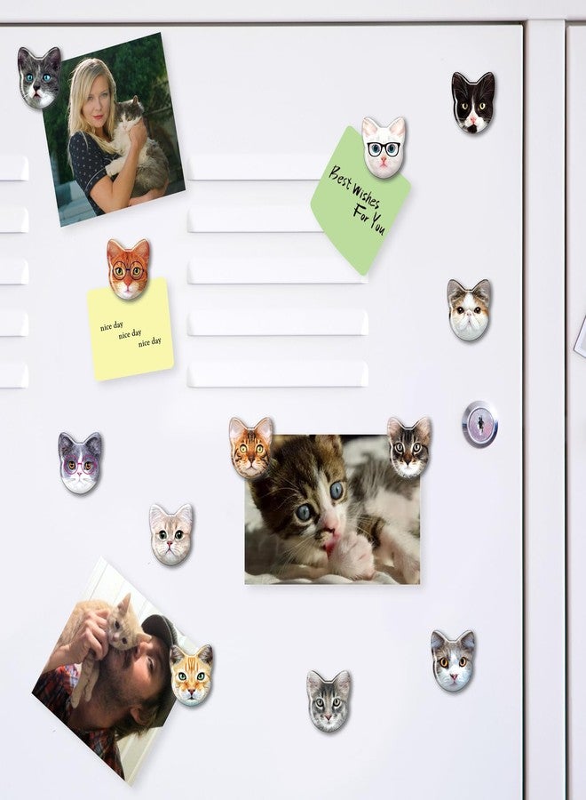 MORCART Cat Magnets for Fridge, Cute Magnets for Refrigerator Locker Whiteboard Decorative Magnetic Board Cabinets Classroom Office Cubicle School Gift for Adult 30PCS - Image 5