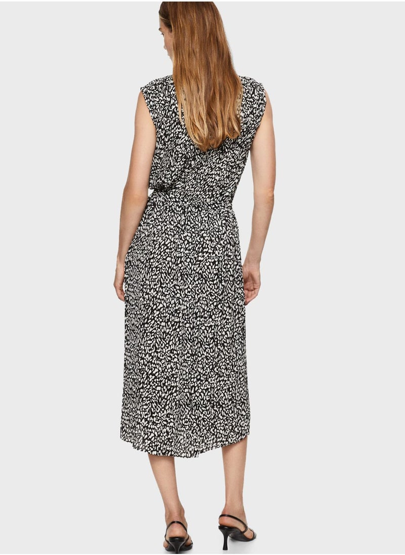 MANGO - Crew Neck Printed Top - Image 1