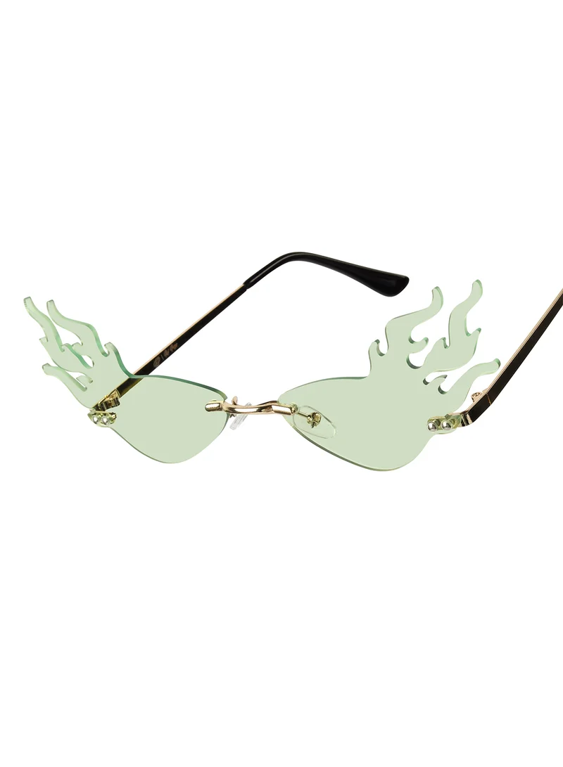 Woggles Red Pappy Velora Green Fire Sunglasses