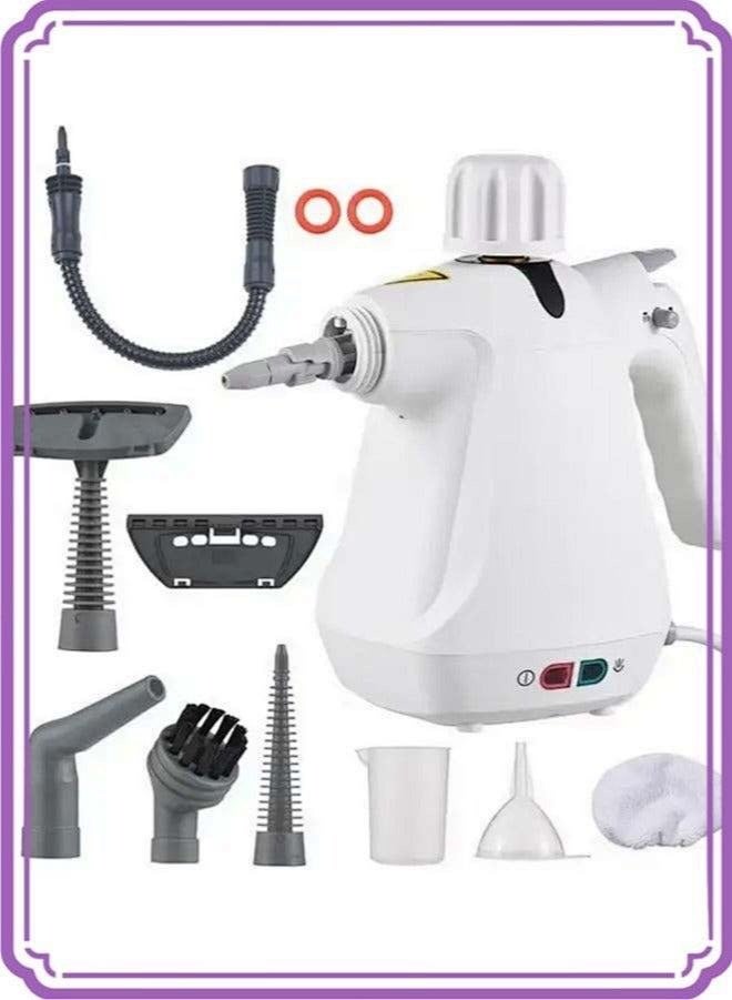 APEX Handheld Steam Cleaner for home, Steamer for Cleaning, Multipurpose Portable Steam Cleaners Use with Safety Lock and 6 Accessory Kit to Remove Grime, Grease, More, Save Time and Effort - Image 1