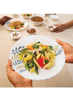LARAH BY BOROSIL Larah by Borosil Niva Fluted Series Opalware Dinner Set | 19 Pieces for Family of 6 | Microwave & Dishwasher Safe | Bone-Ash Free | Crockery Set for Dining & Gifting | Plates & Bowls | White  - Image 5