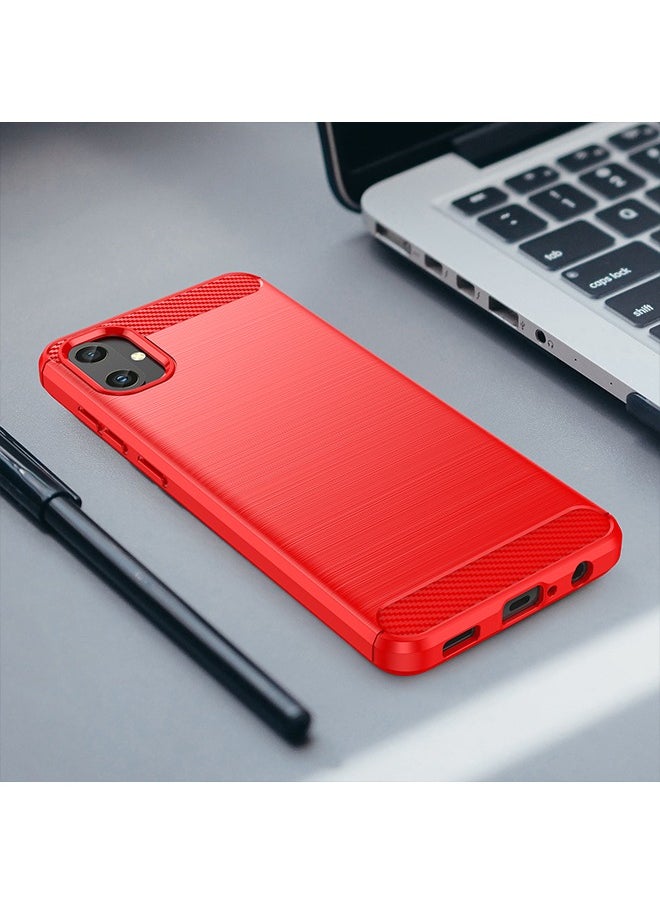 X-level - Samsung Galaxy A05 4G Case Cover with Soft TPU Carbon Fiber Texture Anti-Scratch Shockproof Slim Anti-Drop Bumper Back Cover Comfortable Touch feel shell Phone Accessory for Galaxy A05 - Image 1