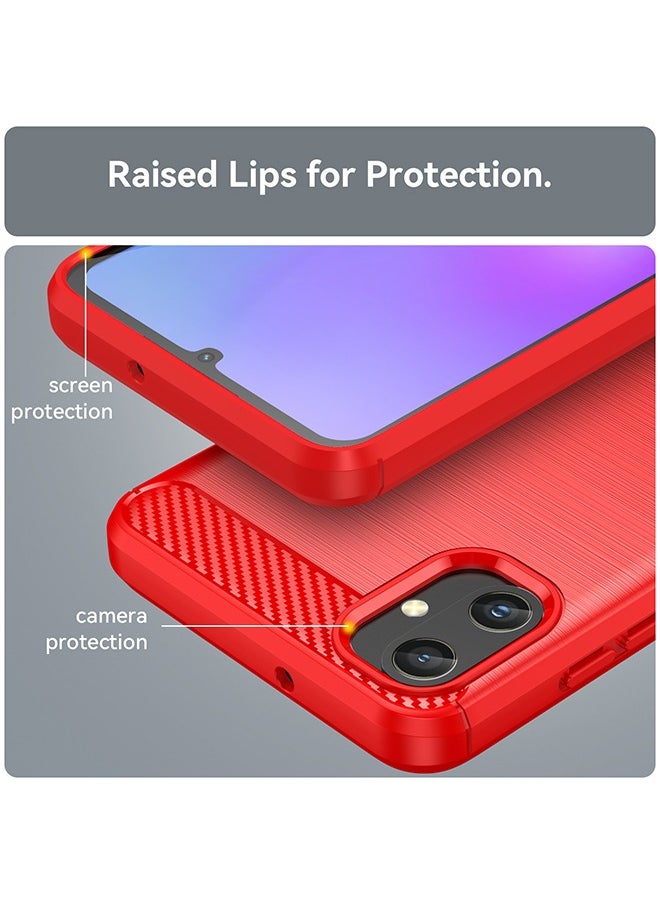 X-level - Samsung Galaxy A05 4G Case Cover with Soft TPU Carbon Fiber Texture Anti-Scratch Shockproof Slim Anti-Drop Bumper Back Cover Comfortable Touch feel shell Phone Accessory for Galaxy A05 - Image 1