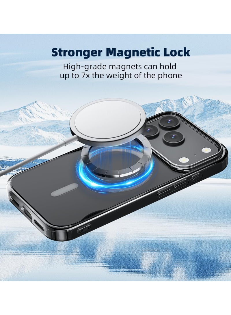 ELTRAZONE Crystal Clear Shockproof Phone Case Compatible with iPhone 17 Pro – Slim Transparent Protective Cover with Wireless Charging Support, Anti-Yellow & Scratch Resistant Shell - Image 3
