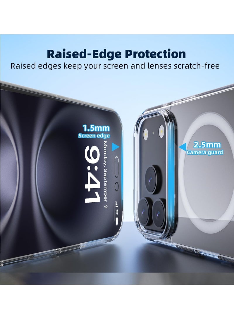 ELTRAZONE Crystal Clear Shockproof Phone Case Compatible with iPhone 17 Pro – Slim Transparent Protective Cover with Wireless Charging Support, Anti-Yellow & Scratch Resistant Shell - Image 4