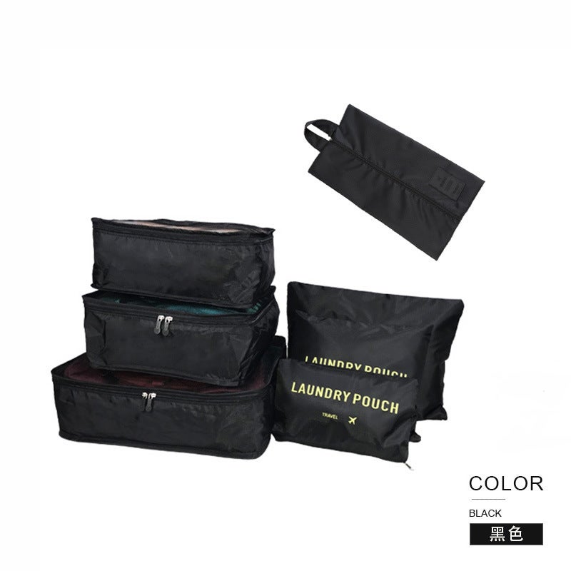 Spot Seven-Piece Luggage Storage Travel Clean And Tidy Large-Capacity Portable Foldable Storage Bag - Image 3