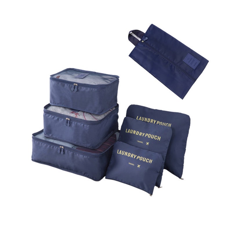 Spot Seven-Piece Luggage Storage Travel Clean And Tidy Large-Capacity Portable Foldable Storage Bag - Image 1