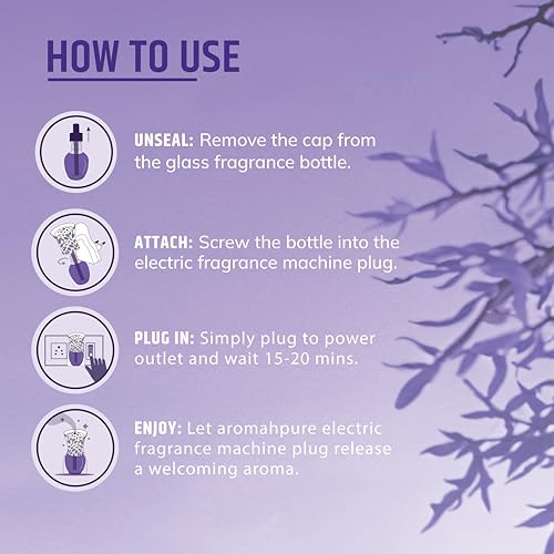 Aromahpure Plug-in Air Freshener Refill (30 ml) | Purple Horizon Fragrance | Fragrance Refill Last Up to 30 Days | Home & Office Air Freshener | Ideal for Living Rooms, Bedrooms, Bathrooms - Image 5