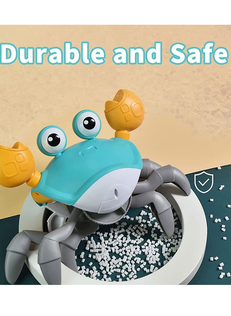 Toy Box - Baby Crawling Dancing Crab Musical Toy with Sounds & Lights, Automatically Avoid Obstacles, USB Charging Cable Included, Fun Moving Toy for Babies, Toddlers and Kids - Image 1