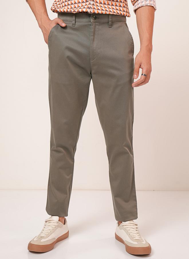 HIGHLANDER Mid Rise Regular Fit Chino Trousers - Image 1