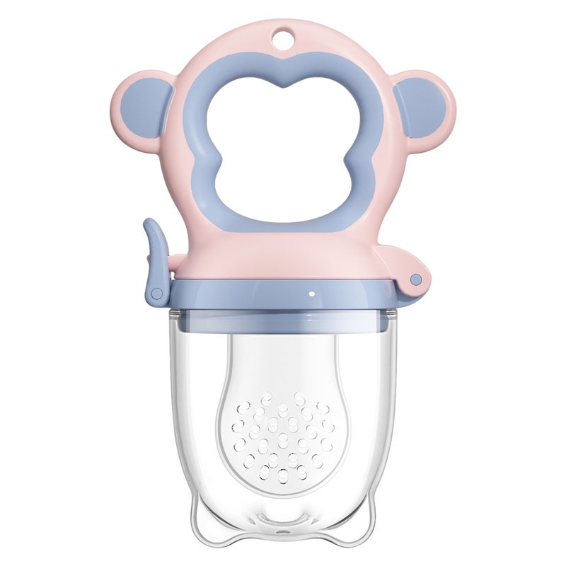kismube Baby Fruit Feeding Teether Chew Bag with Silicone Nipple - Safe & BPA-Free for Infants 3-6 Months - Image 1