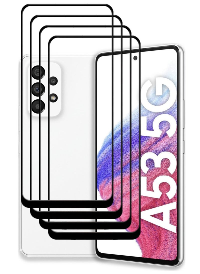 ACLIX 4 Pieces Antistatic ESD Dustproof Premium Quality High Definition Tempered Glass Screen Protector Designed For Samsung Galaxy A53 5G - Image 1