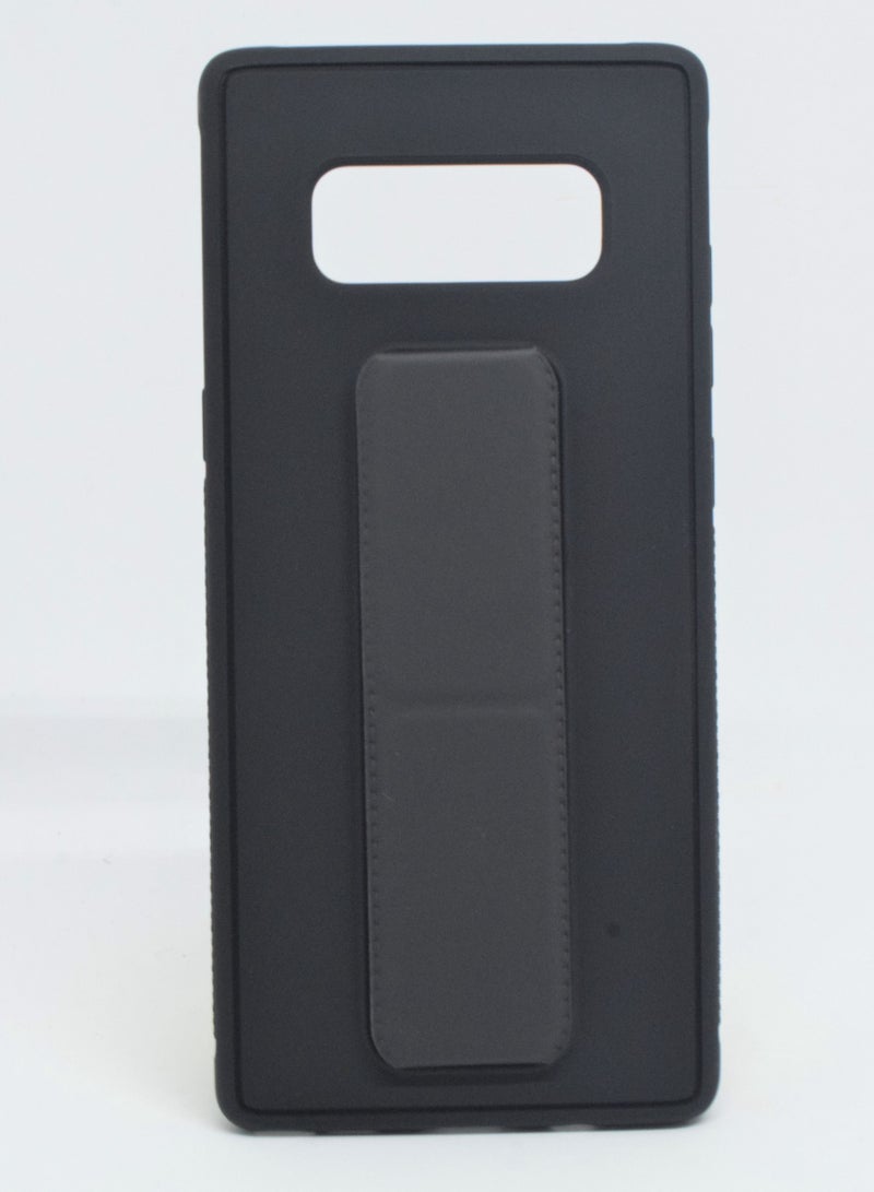 Magnetic Hand Grip Holder Case For Samsung Galaxy Note 8 Cover Car Mount Kickstand Case Finger Strap Cover for Samsung Galaxy Note 8 Black