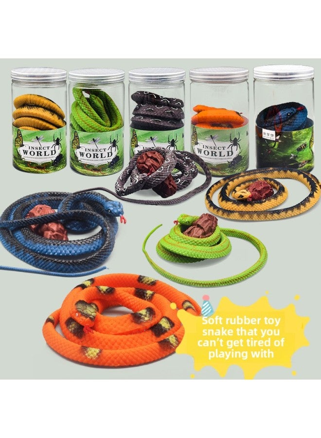 رائجة البيع محاكاة ألعاب تعليمية الأطفال كشك ألعاب حيوانات محاكاة ألعاب مطاطية لينة ثعبان-اللون: 604tpr ثعبان يمكن الفن الأصفر نموذج - Image 4