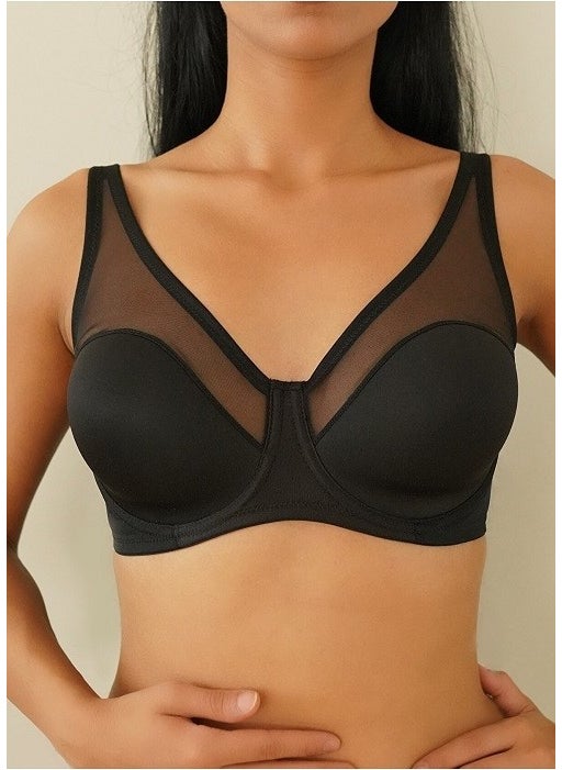 Le Jardin Lingerie Le Jardin 9200 B Cup Women's Tulle Detailed Non-Supported Minimizing Bra  - Image 5