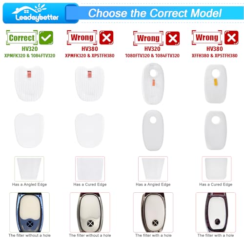 Leadaybetter 8 Pre-Filters (4 Foam+4 Felt) and 4 Post-Filters for Shark Rocket Zero-M Ultra-Light Corded Stick HV345 ZS350 ZS350C ZS351 ZS351C ZS352 Vacuums, Replaces for Shark Part # XPMFK320 & 1084FTV320 - Image 3
