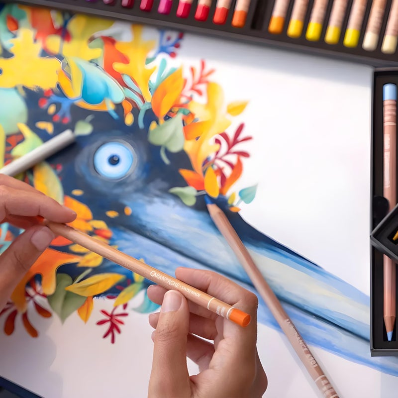 Caran d'Ache مواد فنية إبداعية قلم رصاص لومننس 6901 لون 001 أبيض (6901.001) - Image 3