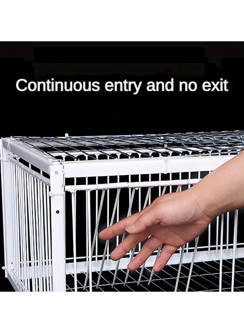 Petbite Heavy-Duty Automatic Cage Trap for Pigeons, Two-Door Entry, Anti-Escape Design – Ideal for Gardens, Outdoor Hunting, and Farm Livestock Management, Pigeon Control | Secure Cage | Metal Construction  - Image 4