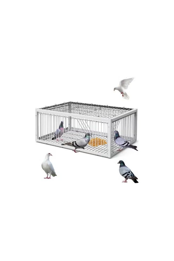 Petbite Heavy-Duty Automatic Cage Trap for Pigeons, Two-Door Entry, Anti-Escape Design – Ideal for Gardens, Outdoor Hunting, and Farm Livestock Management, Pigeon Control | Secure Cage | Metal Construction  - Image 5